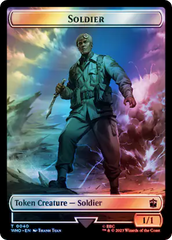 Soldier // Cyberman Double-Sided Token (Surge Foil) [Doctor Who Tokens] | Jomio and Rueliete's Cards and Comics
