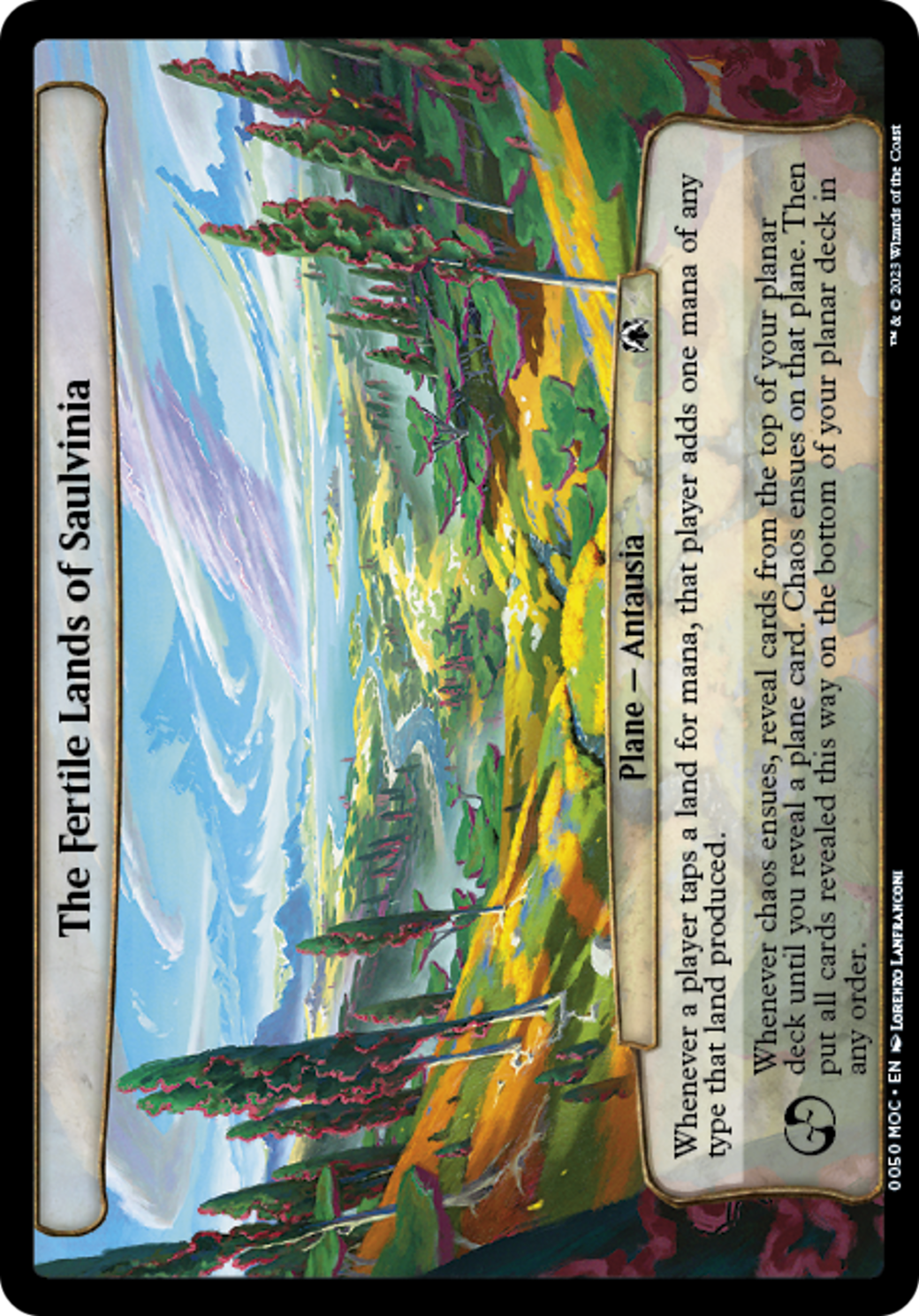 The Fertile Lands of Saulvinia [March of the Machine Commander] | Jomio and Rueliete's Cards and Comics