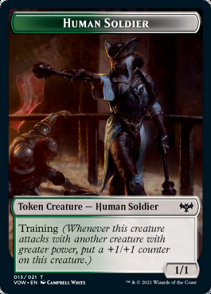 Insect // Human Soldier Double-Sided Token [Innistrad: Crimson Vow Tokens] | Jomio and Rueliete's Cards and Comics
