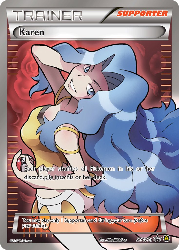 Karen (XY177a) [Alternate Art Promos] | Jomio and Rueliete's Cards and Comics