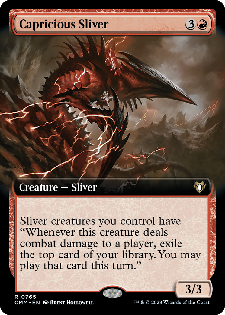 Capricious Sliver (Extended Art) [Commander Masters] | Jomio and Rueliete's Cards and Comics