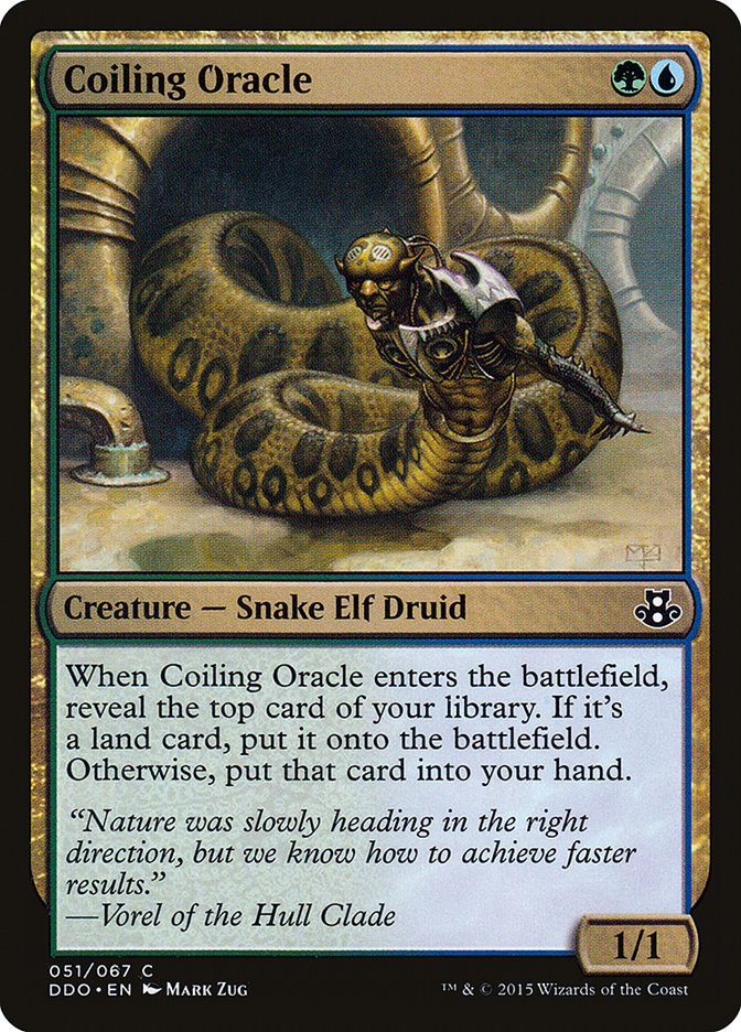Coiling Oracle [Duel Decks: Elspeth vs. Kiora] | Jomio and Rueliete's Cards and Comics