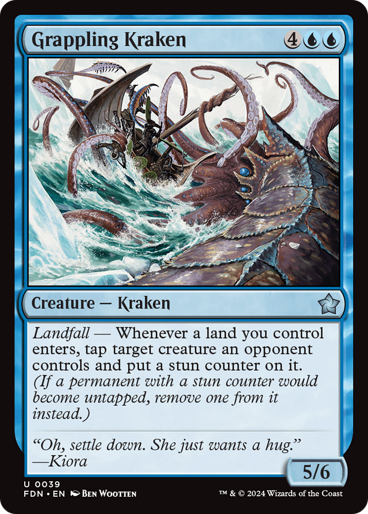 Grappling Kraken [Foundations] | Jomio and Rueliete's Cards and Comics