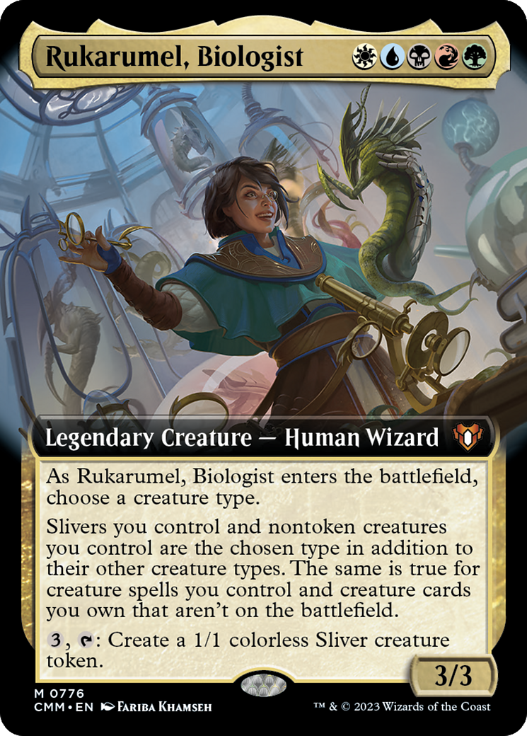 Rukarumel, Biologist (Extended Art) [Commander Masters] | Jomio and Rueliete's Cards and Comics