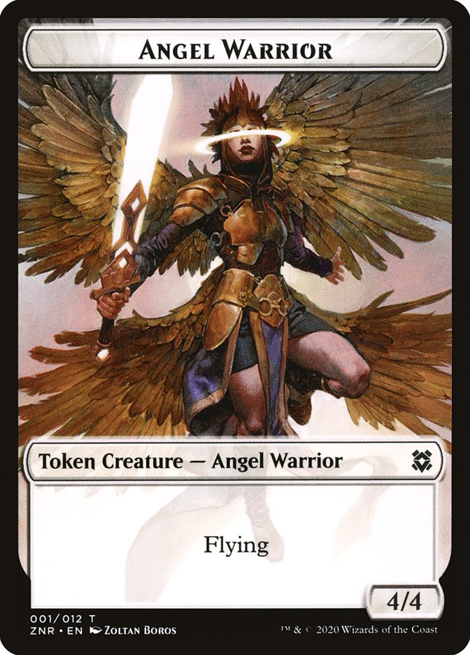 Angel Warrior Token [Zendikar Rising Tokens] | Jomio and Rueliete's Cards and Comics