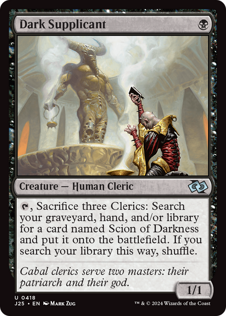 Dark Supplicant [Foundations Jumpstart] | Jomio and Rueliete's Cards and Comics