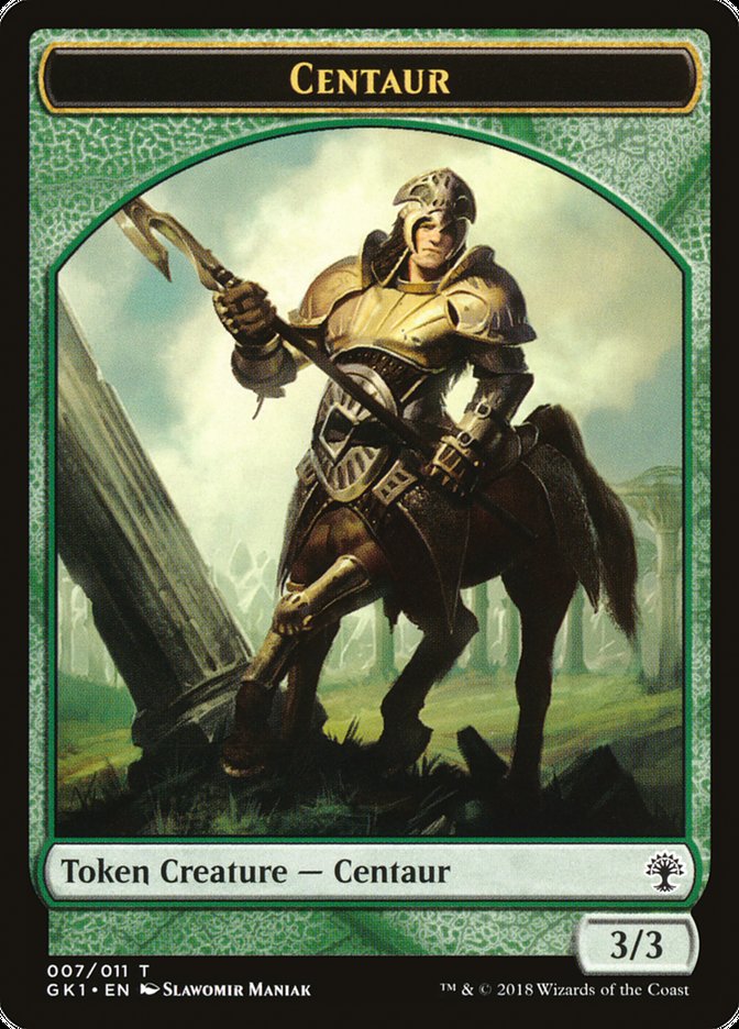 Elemental // Centaur Double-Sided Token [Guilds of Ravnica Guild Kit Tokens] | Jomio and Rueliete's Cards and Comics