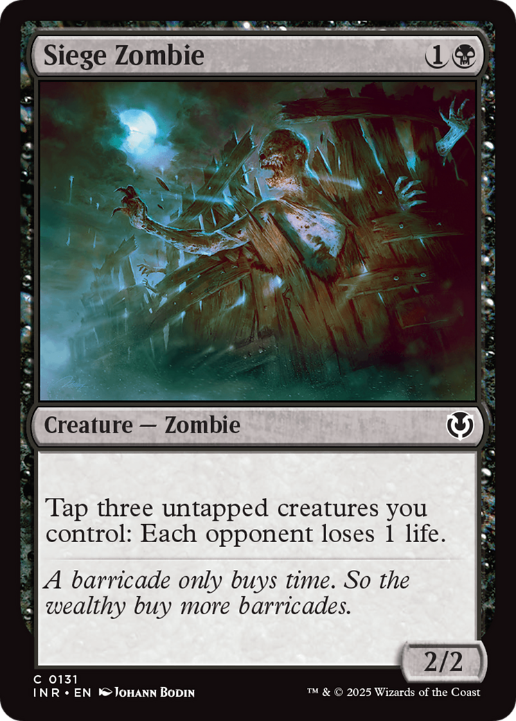 Siege Zombie [Innistrad Remastered] | Jomio and Rueliete's Cards and Comics