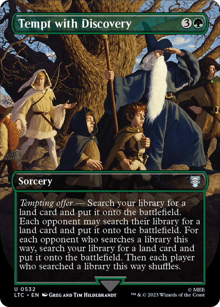 Tempt with Discovery (Borderless) [The Lord of the Rings: Tales of Middle-Earth Commander] | Jomio and Rueliete's Cards and Comics