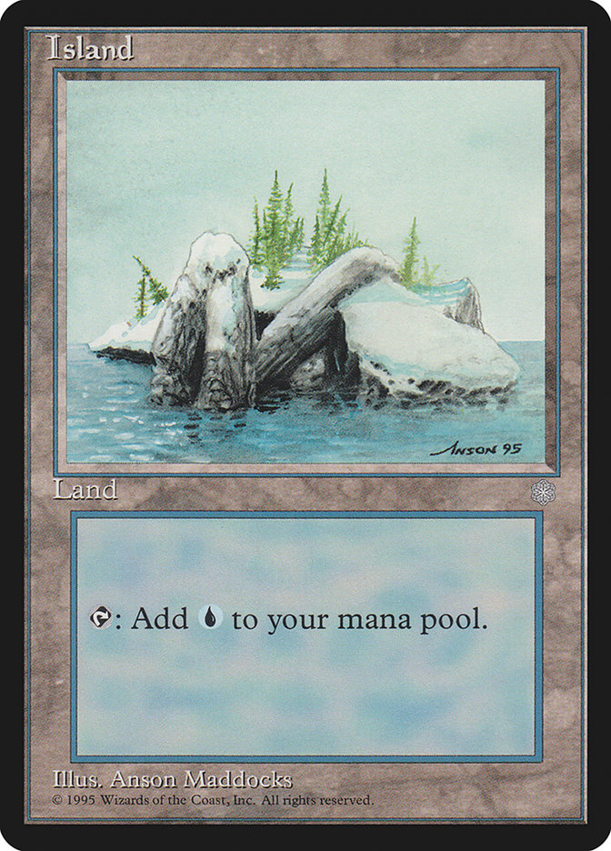 Island (Signature on Right) [Ice Age] | Jomio and Rueliete's Cards and Comics