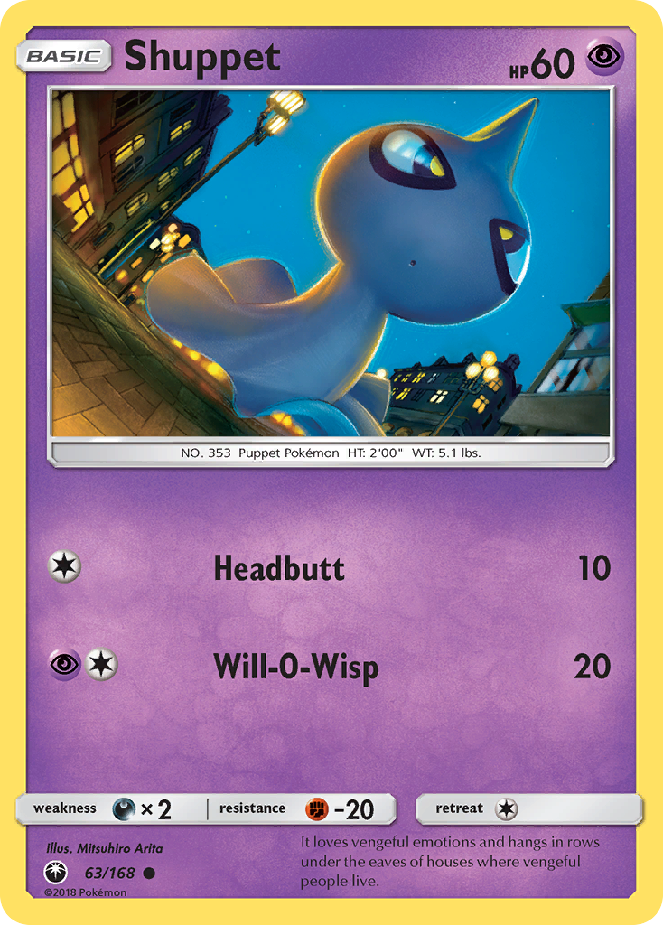 Shuppet (63/168) [Sun & Moon: Celestial Storm] | Jomio and Rueliete's Cards and Comics