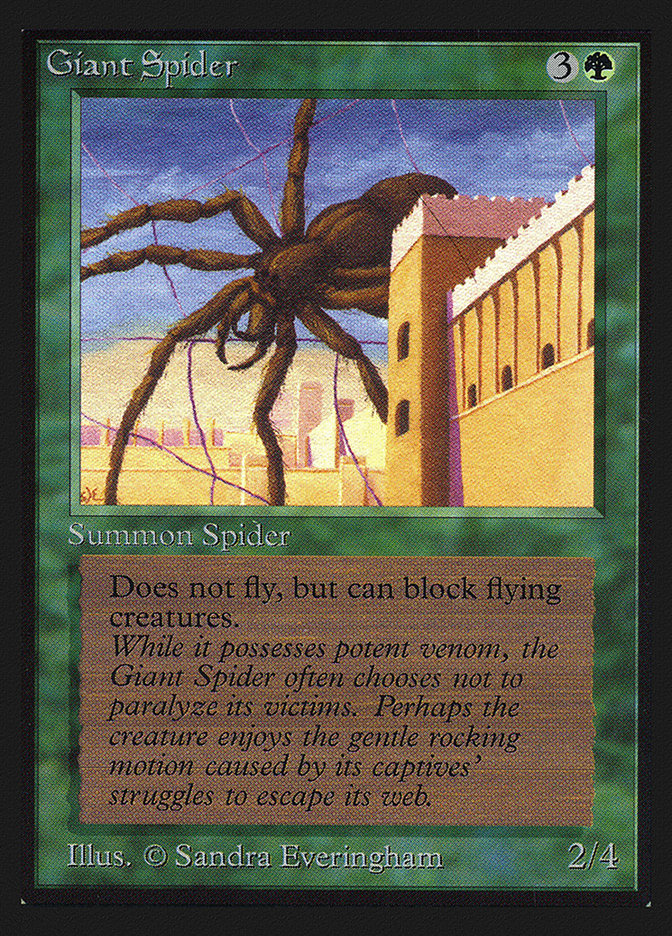 Giant Spider [Collectors' Edition] | Jomio and Rueliete's Cards and Comics