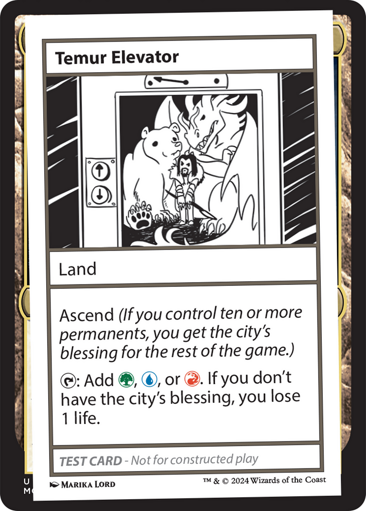 Temur Elevator [Mystery Booster 2 Playtest Cards] | Jomio and Rueliete's Cards and Comics