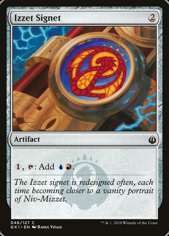 Izzet Signet [Guilds of Ravnica Guild Kit] | Jomio and Rueliete's Cards and Comics