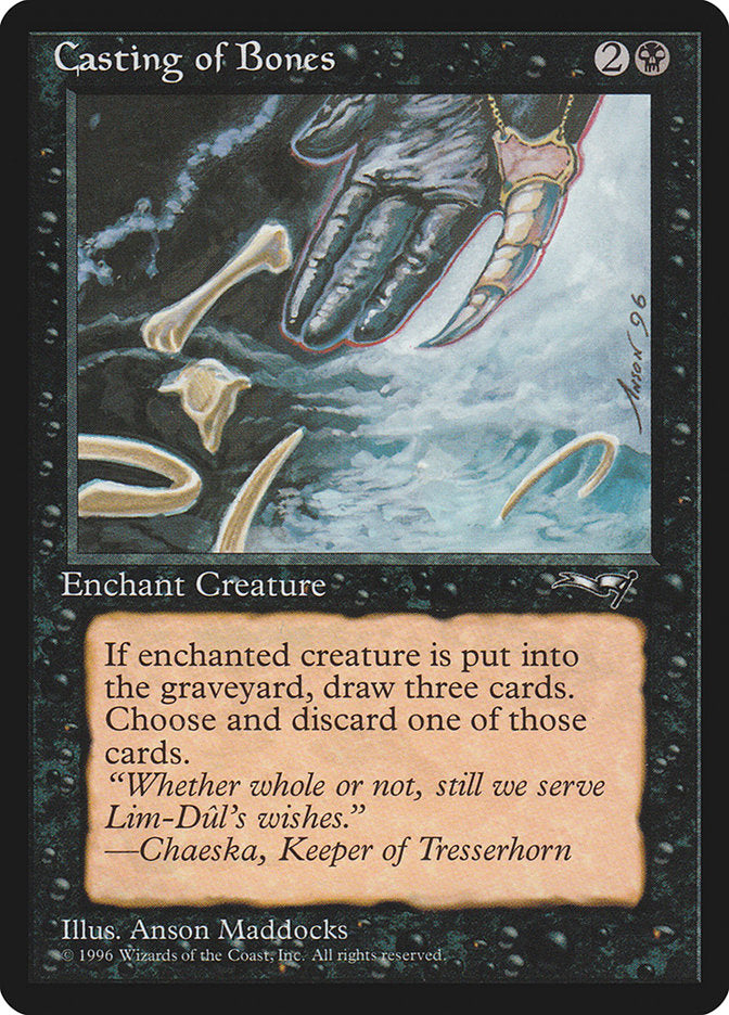 Casting of Bones (Claw Art) [Alliances] | Jomio and Rueliete's Cards and Comics