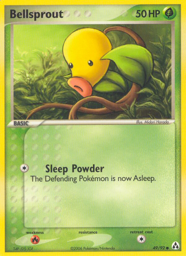 Bellsprout (49/92) [EX: Legend Maker] | Jomio and Rueliete's Cards and Comics