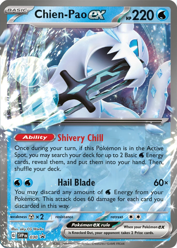Chien-Pao ex (030) [Scarlet & Violet: Black Star Promos] | Jomio and Rueliete's Cards and Comics