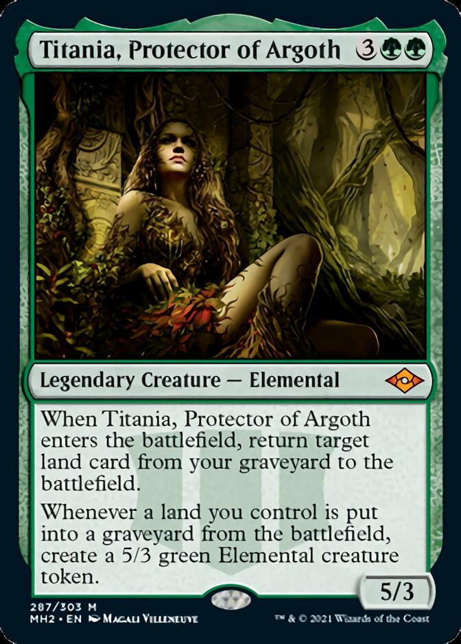 Titania, Protector of Argoth [Modern Horizons 2] | Jomio and Rueliete's Cards and Comics