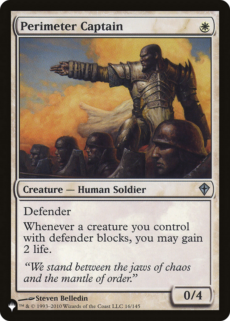 Perimeter Captain [The List] | Jomio and Rueliete's Cards and Comics