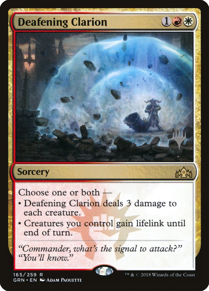 Deafening Clarion (Promo Pack) [Guilds of Ravnica Promos] | Jomio and Rueliete's Cards and Comics