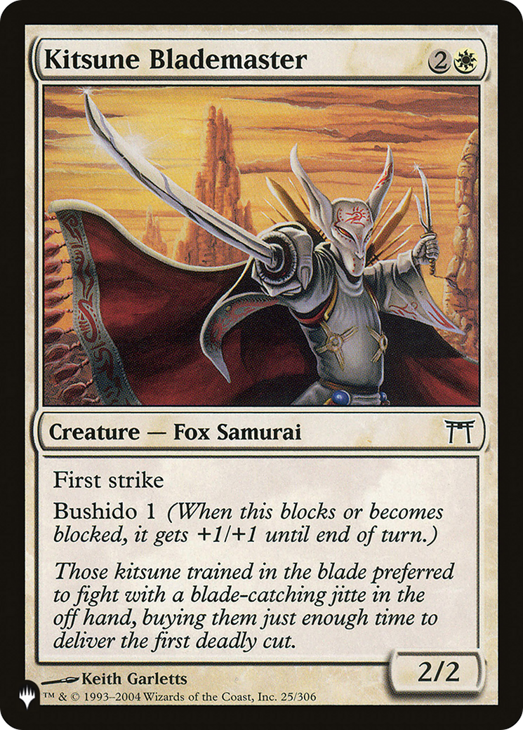Kitsune Blademaster [The List] | Jomio and Rueliete's Cards and Comics