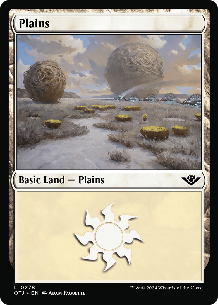 Plains (0278) [Outlaws of Thunder Junction] | Jomio and Rueliete's Cards and Comics