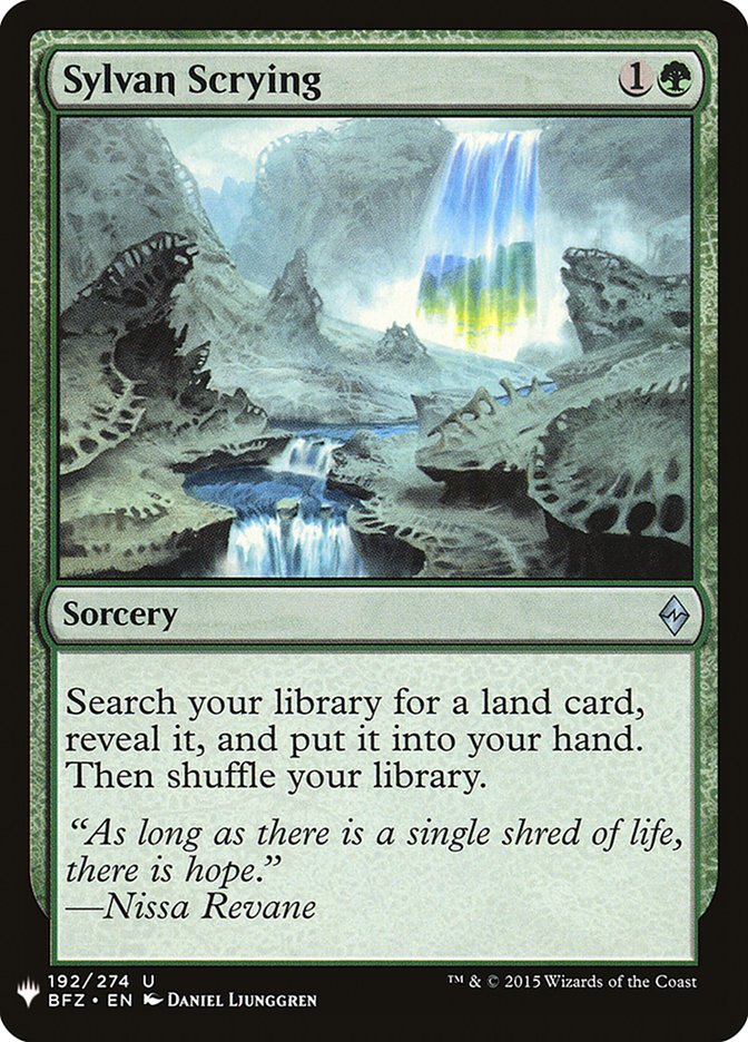 Sylvan Scrying [Mystery Booster] | Jomio and Rueliete's Cards and Comics