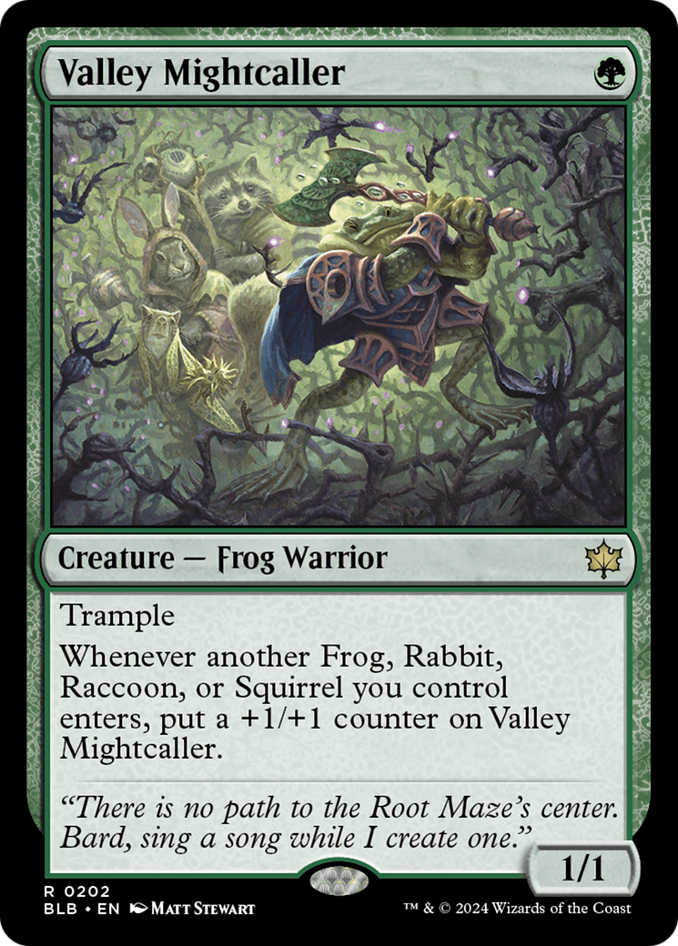Valley Mightcaller [Bloomburrow] | Jomio and Rueliete's Cards and Comics