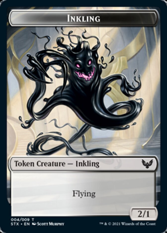 Inkling // Pest Double-Sided Token [Strixhaven: School of Mages Tokens] | Jomio and Rueliete's Cards and Comics