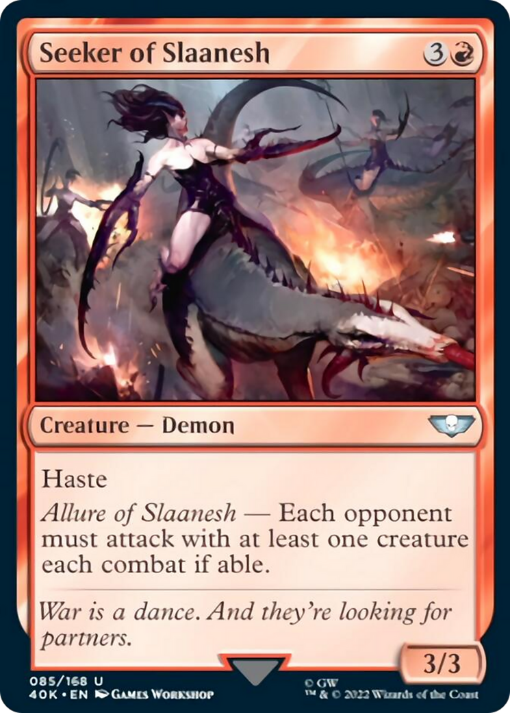 Seeker of Slaanesh (Surge Foil) [Warhammer 40,000] | Jomio and Rueliete's Cards and Comics