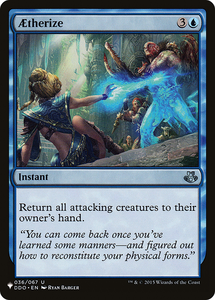 Aetherize [The List] | Jomio and Rueliete's Cards and Comics