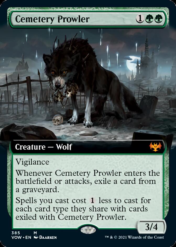 Cemetery Prowler (Extended Art) [Innistrad: Crimson Vow] | Jomio and Rueliete's Cards and Comics