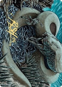 Koma, Cosmos Serpent 2 Art Card (Gold-Stamped Signature) [Kaldheim Art Series] | Jomio and Rueliete's Cards and Comics