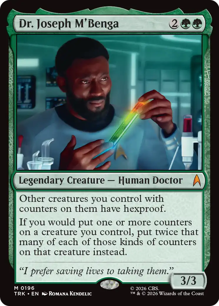 Dr. Joseph M'Benga [Star Trek] | Jomio and Rueliete's Cards and Comics
