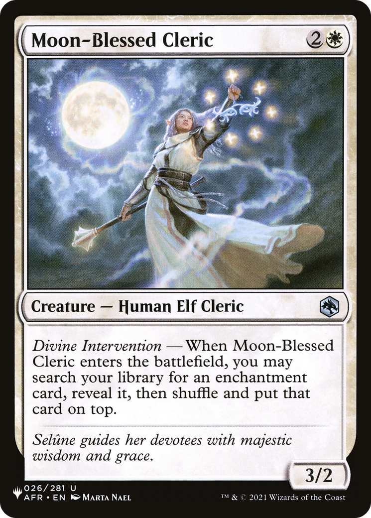Moon-Blessed Cleric [The List] | Jomio and Rueliete's Cards and Comics