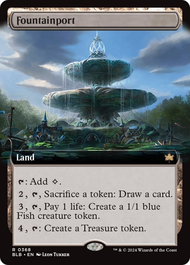 Fountainport (Extended Art) [Bloomburrow] | Jomio and Rueliete's Cards and Comics