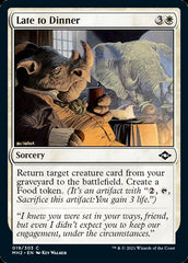 Late to Dinner [Modern Horizons 2] | Jomio and Rueliete's Cards and Comics