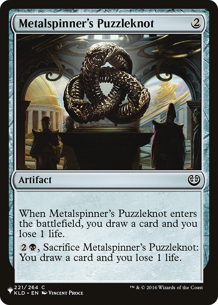 Metalspinner's Puzzleknot [The List] | Jomio and Rueliete's Cards and Comics