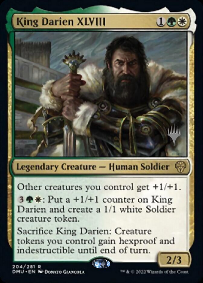 King Darien XLVIII (Promo Pack) [Dominaria United Promos] | Jomio and Rueliete's Cards and Comics