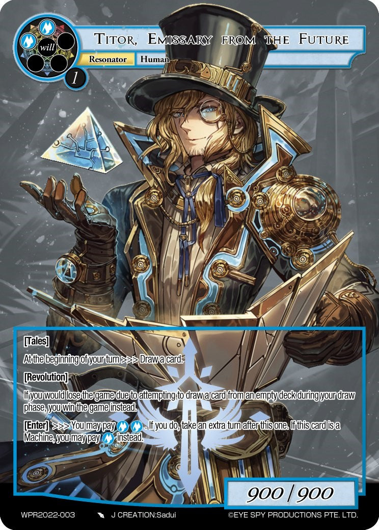 Titor, Emissary from the Future (WPR2022-003) [Promo Cards] | Jomio and Rueliete's Cards and Comics