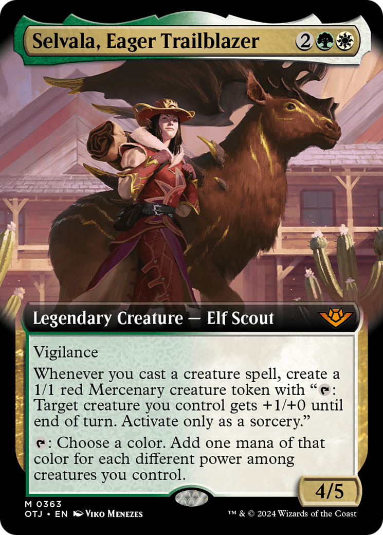 Selvala, Eager Trailblazer (Extended Art) [Outlaws of Thunder Junction] | Jomio and Rueliete's Cards and Comics