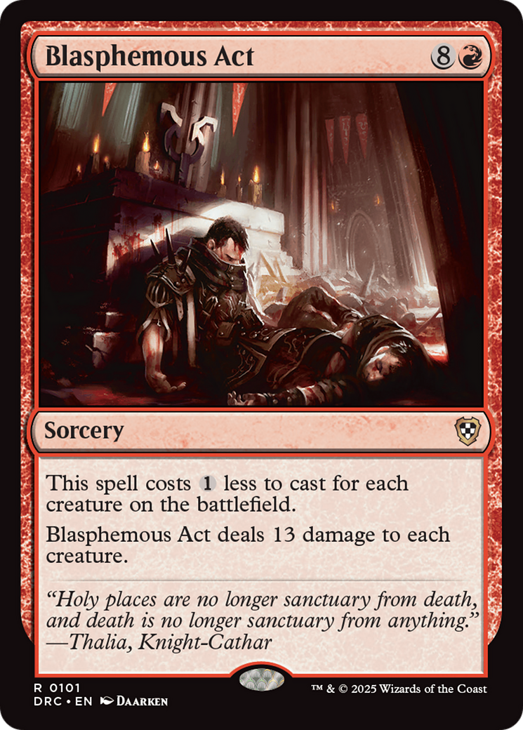 Blasphemous Act [Aetherdrift Commander] | Jomio and Rueliete's Cards and Comics