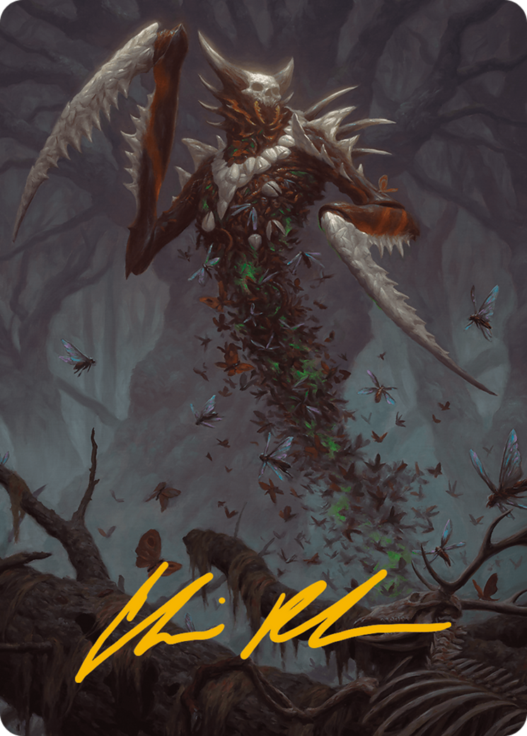 Grist, the Plague Swarm Art Card (Gold-Stamped Signature) [Modern Horizons 3 Art Series] | Jomio and Rueliete's Cards and Comics