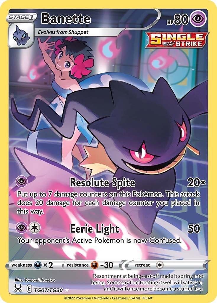 Banette (TG07/TG30) [Sword & Shield: Lost Origin] | Jomio and Rueliete's Cards and Comics
