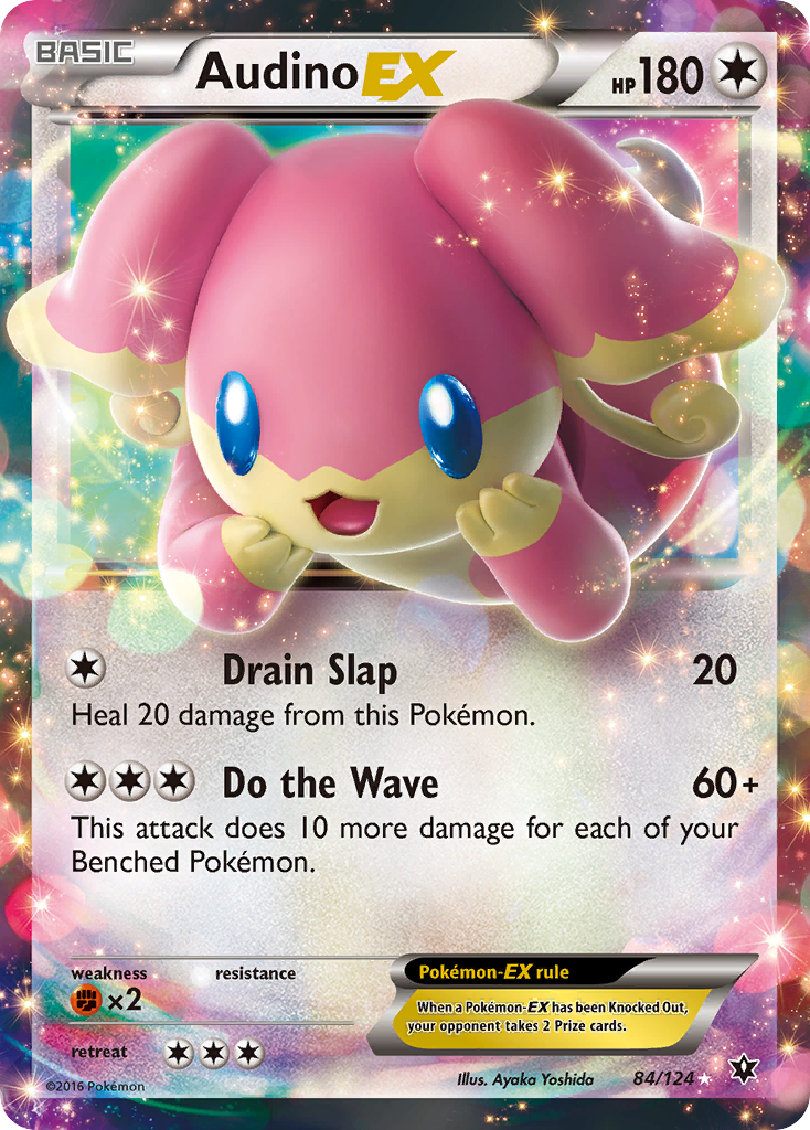 Audino EX (84/124) [XY: Fates Collide] | Jomio and Rueliete's Cards and Comics