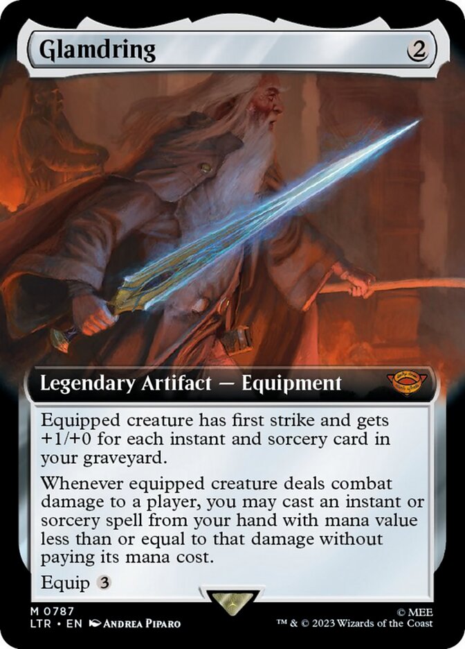 Glamdring (Extended Art) (Surge Foil) [The Lord of the Rings: Tales of Middle-Earth] | Jomio and Rueliete's Cards and Comics