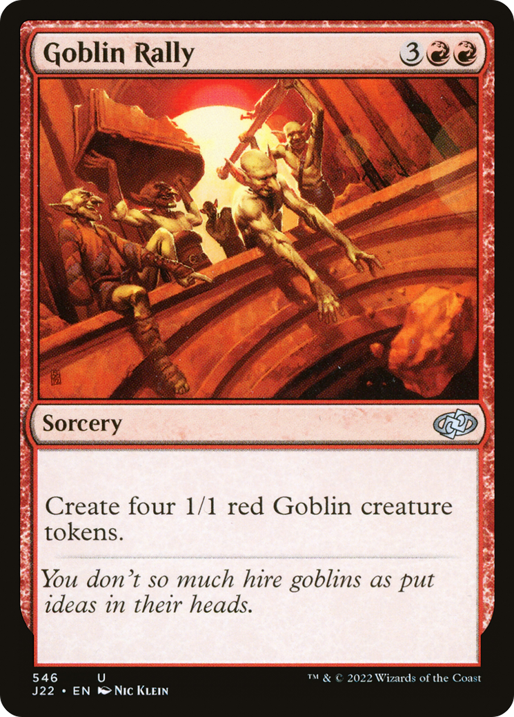 Goblin Rally [Jumpstart 2022] | Jomio and Rueliete's Cards and Comics