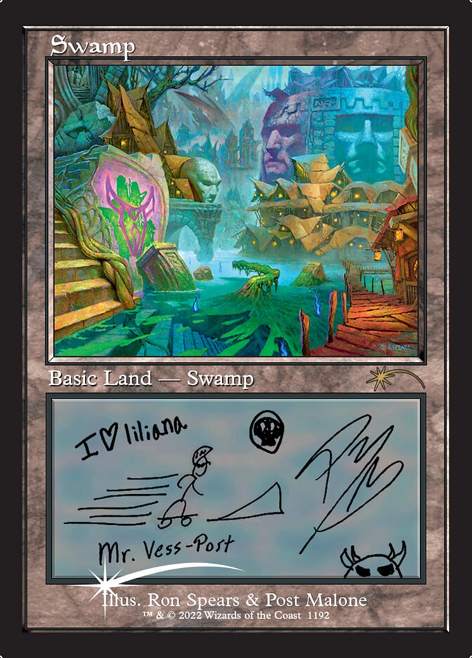 Swamp (1192) [Secret Lair Drop Series] | Jomio and Rueliete's Cards and Comics
