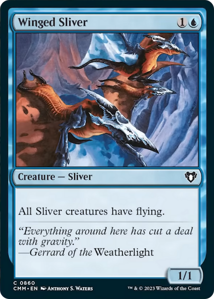 Winged Sliver [Commander Masters] | Jomio and Rueliete's Cards and Comics
