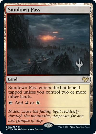 Sundown Pass (Promo Pack) [Innistrad: Crimson Vow Promos] | Jomio and Rueliete's Cards and Comics